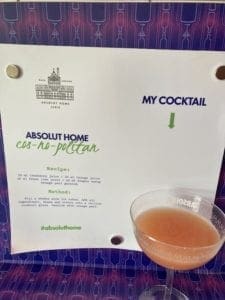 Cosmo course at Absolut museum in Åhus
