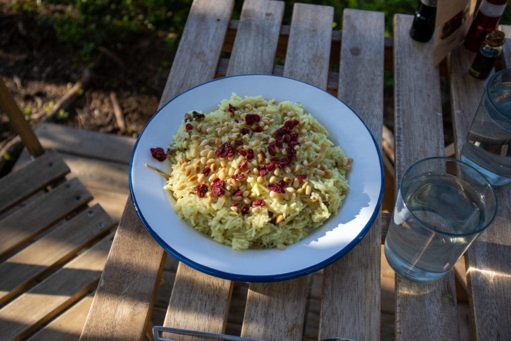 risotto aux airelles rouges